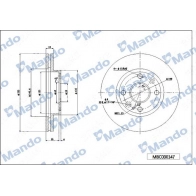 Тормозной диск MANDO 1439987866 9BHU 1B MBC030147