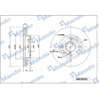 Тормозной диск MANDO Kia Rio MBC030155 W KR7B
