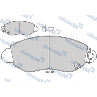 Тормозные колодки дисковые, комплект MANDO 1439978541 MBF015024 LJIC 9