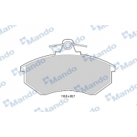 Тормозные колодки дисковые, комплект MANDO MBF015088 IPM UE 1439978601