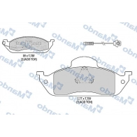 Тормозные колодки дисковые, комплект MANDO Mercedes M-Class (W163) 1 Кроссовер 4.3 ML 430 (1672) 272 л.с. 1998 – 2005 BM DUA MBF015137