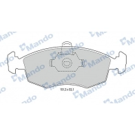 Тормозные колодки дисковые, комплект MANDO Fiat Strada (178) 1 Пикап 1.9 JTD 80 л.с. 2003 – 2025 EW 1Q2K MBF015166