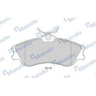 Тормозные колодки дисковые, комплект MANDO 18WV 0 MBF015188 Citroen Berlingo 1 (M49) 1996 – 2008