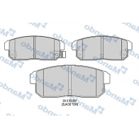 Тормозные колодки дисковые, комплект MANDO MBF015206 U5TRAF 5 1439978702