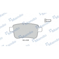 Тормозные колодки дисковые, комплект MANDO R JCOW Mercedes Citan (W415) 1 Универсал 1.5 109 CDI (4103) 90 л.с. 2012 – 2024 MBF015241