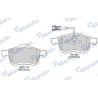 Тормозные колодки дисковые, комплект MANDO LSKFP P MBF015252 Fiat Doblo (263) 2 Кабина с шасси 1.4 120 л.с. 2011 – 2024