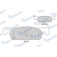 Тормозные колодки дисковые, комплект MANDO J0UG UH3 Renault Twingo (BCM) 3 Хэтчбек 1.0 SCe 70 71 л.с. 2014 – наст. время MBF015282