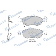 Тормозные колодки дисковые, комплект MANDO RF J4XZ MBF015296 Opel Corsa (E) 5 Хэтчбек 1.0 (08. 68) 90 л.с. 2014 – 2025