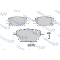 Тормозные колодки дисковые, комплект MANDO MBF015301 OXP DO7J Fiat Tipo