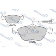 Тормозные колодки дисковые, комплект MANDO Fiat Marea (185) 1 Седан 2.4 JTD 130 130 л.с. 1999 – 2002 MBF015352 3UA17 K