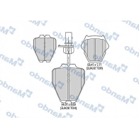 Тормозные колодки дисковые, комплект MANDO MBF015367 IV2 TIY 1439978798