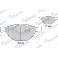 Тормозные колодки дисковые, комплект MANDO 8V 0XUY MBF015411 Rolls Royce Phantom