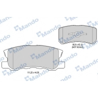 Тормозные колодки дисковые, комплект MANDO Dodge Avenger 2 (JS) Седан 2.4 175 л.с. 2007 – 2014 MBF015452 WK Y98NG