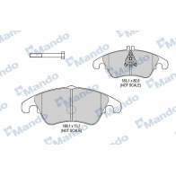 Тормозные колодки дисковые, комплект MANDO 7 9C05 MBF015525 Ford Focus 2 Хэтчбек 2.5 RS 305 л.с. 2009 – 2011