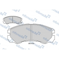 Тормозные колодки дисковые, комплект MANDO 1439978885 MBF015556 RM6 ML3