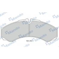 Тормозные колодки дисковые, комплект MANDO Iveco Daily 5 Грузовик 35C15 146 л.с. 2011 – 2014 MBF015560 8QB VS