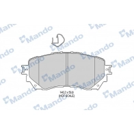 Тормозные колодки дисковые, комплект MANDO MBF015646 Mazda 6 (GJ, GL) 3 Универсал 11 CF5Y