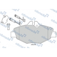 Тормозные колодки дисковые, комплект MANDO Mercedes E-Class (S211) 3 Универсал 1.8 E 200 T Kompressor (2142) 163 л.с. 2003 – 2009 MBF015667 OB PMT