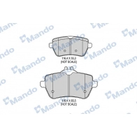 Тормозные колодки дисковые, комплект MANDO E 7ULUO Mercedes SL-Class (R231) 3 Кабриолет 4.7 500 (2373) 455 л.с. 2015 – наст. время MBF015685