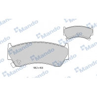 Тормозные колодки дисковые, комплект MANDO MBF015744 1439978978 8K9P J