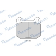 Тормозные колодки дисковые, комплект MANDO MBF015755 WEUF FY2 1439978984