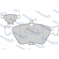 Тормозные колодки дисковые, комплект MANDO 1439978986 MBF015757 9ZQKD 6