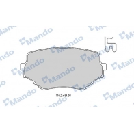 Тормозные колодки дисковые, комплект MANDO C QM2IPI 1439979034 MBF015835