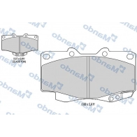 Тормозные колодки дисковые, комплект MANDO 8Q IBP0 1439979046 MBF015853