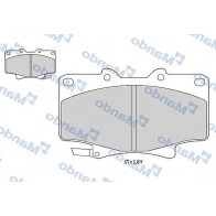 Тормозные колодки дисковые, комплект MANDO MBF015856 1439979048 QB7 G8