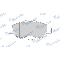 Тормозные колодки дисковые, комплект MANDO Fiat Panda (169) 2 Хэтчбек 1.3 JTD Multijet 4x4 (169AxG1A. 169AxG2A) 75 л.с. 2010 – 2013 1U VV8 MBF015951