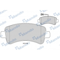 Тормозные колодки дисковые, комплект MANDO Fiat Ducato (290) 4 Фургон 2.3 180 Multijet 2.3 D 177 л.с. 2015 – 2025 MBF015954 Z96TTJ Q