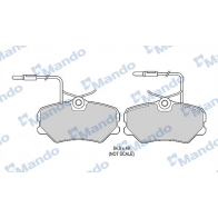 Тормозные колодки дисковые, комплект MANDO D RRFM 1439979108 MBF016009