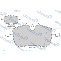 Тормозные колодки дисковые, комплект MANDO MBF016023 1439979115 6 B1ZE