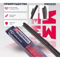 Щетка стеклоочистителя 23”, 58 см hook, side pin, push,pinch button 19 mm MARSHALL MW5230 1441201633 TY0 29