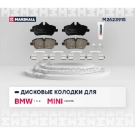 Тормозные колодки дисковые BMW 1 (E81, E87) 04-, 2 (F45) 14-, Mini Cooper 06-
