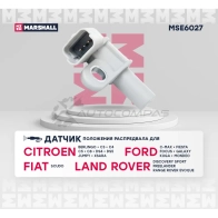 Датчик положения распредвала Citroen: Berlingo 99-, C4 I, II 04- Ford: Focus II,III 04- Peugeot: 308 07- MARSHALL MSE6027 L NJ6D0K 1441202252