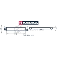 Интеркулер Citroen Jumper II 06-, Fiat Ducato III 06-, Peugeot Boxer II 06- MARSHALL M4982003 G2H YWB 1441202142 - Изображение 2