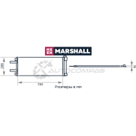 Радиатор кондиционера Citroen Jumper II 06-, Fiat Ducato III 06-, Peugeot Boxer II 06- MARSHALL M4991086 1441202212 GZWS Z - Изображение 2