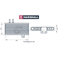 Радиатор масляный Citroen C-Crosser 07-, Mitsubishi ASX 10-, Lancer X 07-, Outlander II 06- MARSHALL M4991096 1441202272 9CR OP - Изображение 2