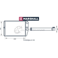 Радиатор отопителя Fiat Ducato III 06- MARSHALL 1441202431 NIT JIU9 M4991112 - Изображение 2