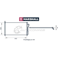 Радиатор кондиционера Ford Focus I 98- MARSHALL 1441202631 EG7YUX R M4991077 - Изображение 2