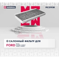 Фильтр салонный угольный Ford Focus I 98-, Tourneo Connect I 02-, Transit Connect I 02- MARSHALL MC3193K 1441202653 SGMX 7JI - Изображение 2