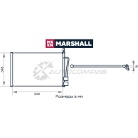 Радиатор кондиционера Ford Fiesta V 02-, Fusion 02-, Mazda 2 03- MARSHALL 1441202662 M4991073 XWI J6I - Изображение 2