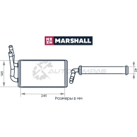 Радиатор отопителя Ford Transit VII 06- MARSHALL 1441202782 P0T1B L M4991110 - Изображение 2