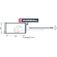 Радиатор кондиционера Ford Focus III 10-, C-Max II 11- MARSHALL 1441202846 PCXWLG C M4991057 - Изображение 2