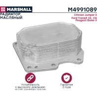 Радиатор масляный Citroen Jumper II 06-, Ford Transit VII, VIII 06-, Peugeot Boxer II 06- MARSHALL M4991089 6Y VXCU6 1441202914 - Изображение 3