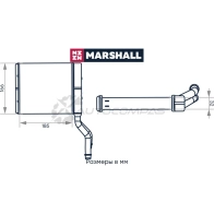 Радиатор отопителя Ford Focus II 04-, C-Max I 03-, Volvo C30 06-, S40 II 04-, V50 03- MARSHALL M4991111 Z T0LX 1441202926 - Изображение 2