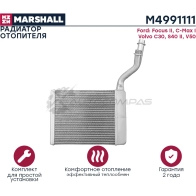 Радиатор отопителя Ford Focus II 04-, C-Max I 03-, Volvo C30 06-, S40 II 04-, V50 03- MARSHALL M4991111 Z T0LX 1441202926 - Изображение 4