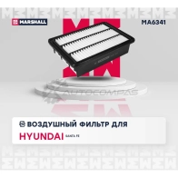 Фильтр воздушный Hyundai Santa Fe II 06- MARSHALL 8739V IQ 1441203567 MA6341 - Изображение 2
