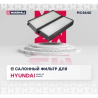 Фильтр салонный Hyundai Santa Fe I 00-, Sonata IV 01- (+ТагАЗ) MARSHALL 1441204017 SW 6P0R MC4640 - Изображение 2